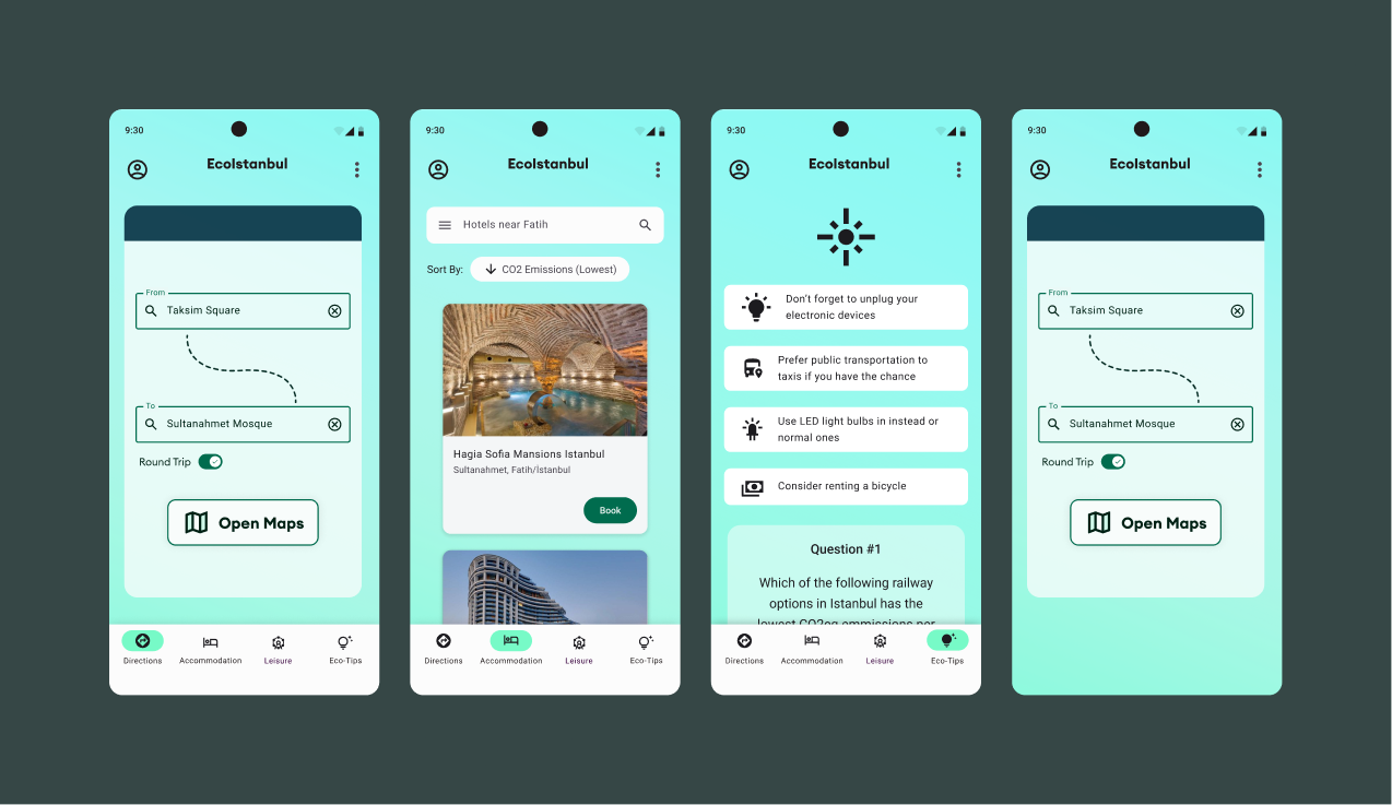 EcoIstanbul app first design