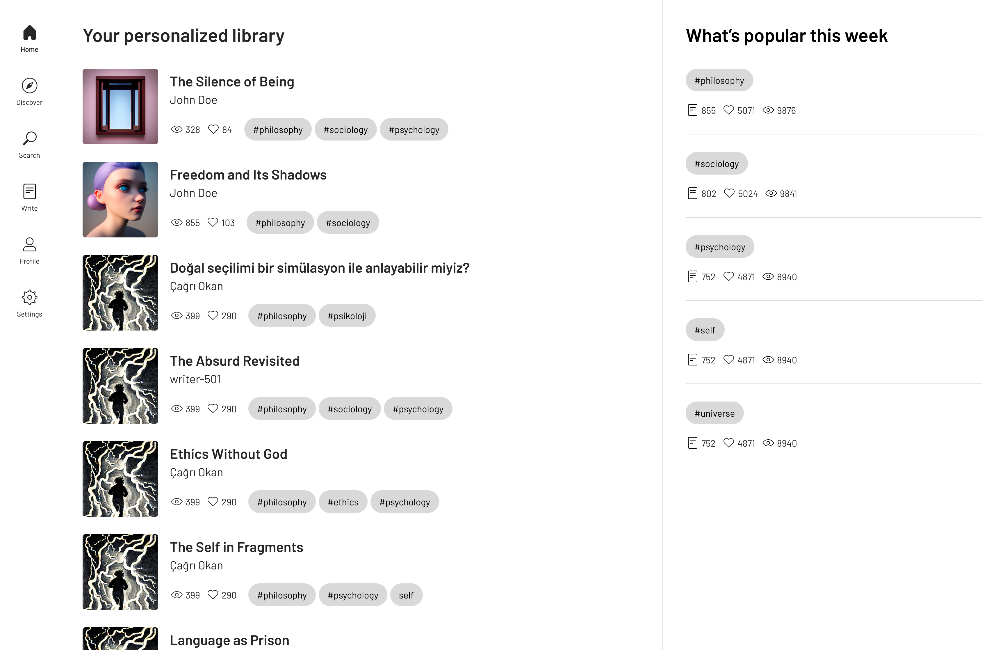 Senato website design